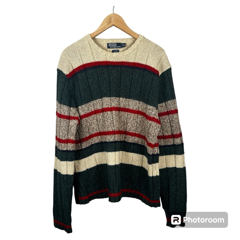 Polo Ralph Lauren Vintage Men’s Sweater Wool Linen Silk XXL